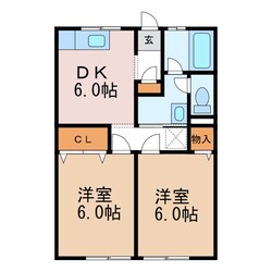 シティハイム清水Ａの物件間取画像